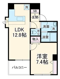 ベイサイドヴィラ本牧【301号室】の間取り