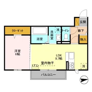 Always Friendly 学園南【2階】の間取り