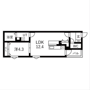 BC生駒B【3階】の間取り