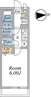リブリ・赤塚【1階】の間取り