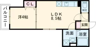 ディーボルタクラベール【301号室】の間取り