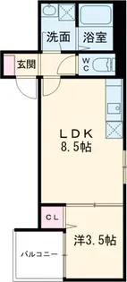 ディーボルタクラベール【303号室】の間取り