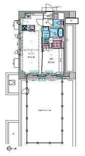ジェノヴィア四谷三丁目グリーンヴェール【4階】の間取り