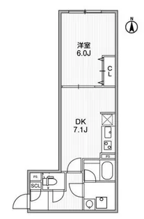LEGALAND神楽坂【2階】の間取り