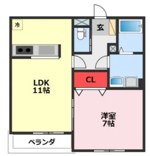 エクセルメゾン南流山【2階】の間取り