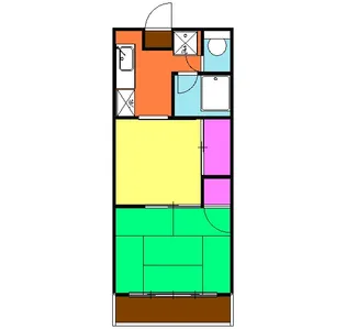 ファーストクラス大和中央【105号室】の間取り