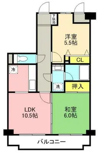 ダイアパレス本厚木第3【202号室】の間取り