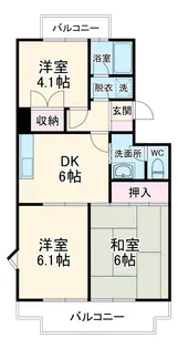 椿峰ロイヤルガーデン【1階】の間取り