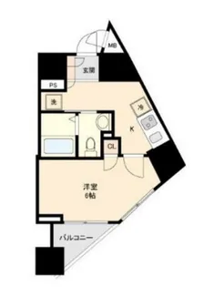 メイクスデザイン西新宿【4階】の間取り