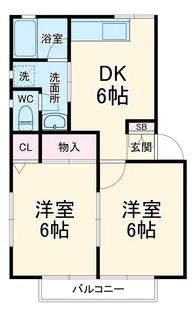 ヒルズメゾン南流山【2階】の間取り
