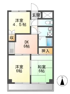 ハーモニーレジデンス【01030号室】の間取り