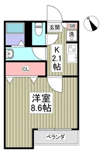 ユニバーサルシティ【1階】の間取り