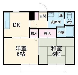 アネックス山王【1階】の間取り