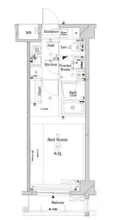 ラフィスタ本蓮沼【4階】の間取り