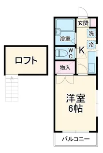 ロイヤルコーポ弁天【2階】の間取り