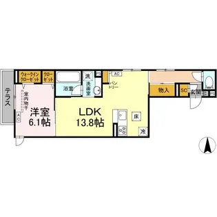 ステラ ルーチェ【1階】の間取り