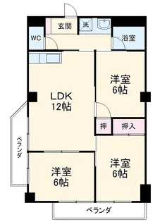 ファミール森後【4階】の間取り