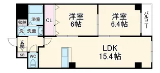第45長栄シャルト五条【10階】の間取り
