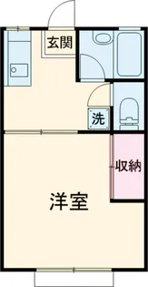 フジハイツ18号館【1階】の間取り