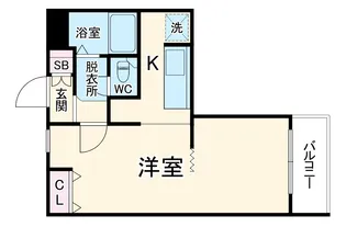 ウインベルデュエット鴨居第1【407号室】の間取り