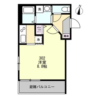 コスモリーヴ茅ヶ崎【302号室】の間取り