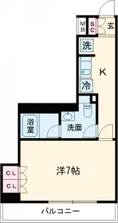 ルクレ西池袋【1階】の間取り