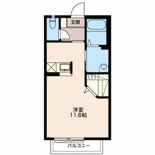 ジュネス幸・Ⅱ【1階】の間取り