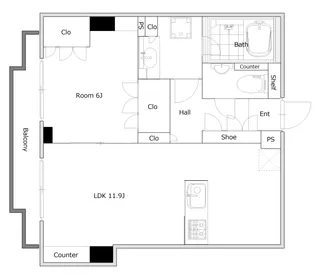 ブランズ大井仙台坂イーストビル【2階】の間取り