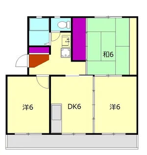 ファミーユ山田【201号室】の間取り