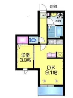 グランコート稲毛【3階】の間取り