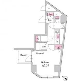 LEXE AZEST赤羽【4階】の間取り