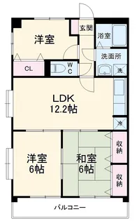 グランドリヴィエール美しが丘【3階】の間取り