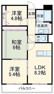 ラフィーネ南豊中【3階】の間取り