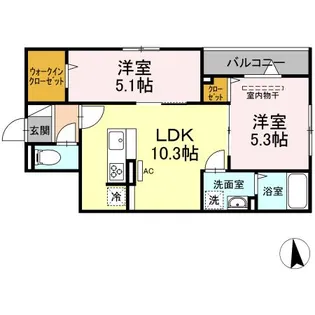 セレスティア東葛西Ⅱ【3階】の間取り