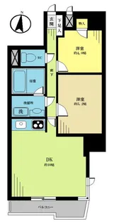 ライオンズマンション新小岩第6【1203号室】の間取り