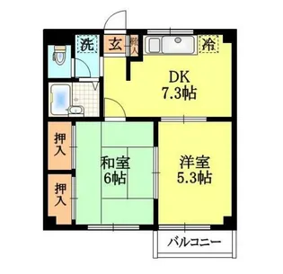 スカイハイツ【3階】の間取り