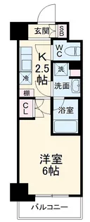 ハーモニーレジデンス武蔵小杉【7階】の間取り