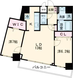 BLESS志村坂上【408号室】の間取り