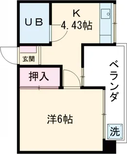 ライブイン野中【4階】の間取り