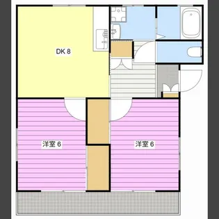 リバーサイド松下【202号室】の間取り