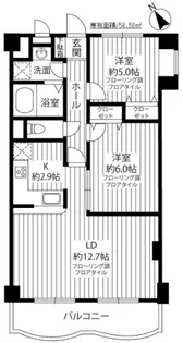 パストラール宮崎台【403号室】の間取り