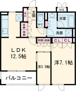 nido SAKURAGAOKA【4階】の間取り