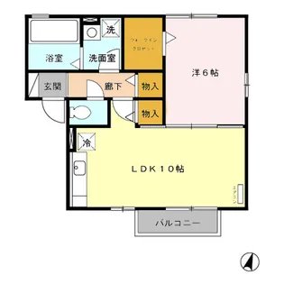 ブルーノート D【2階】の間取り