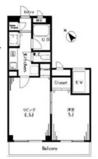 αMAX1【401号室】の間取り