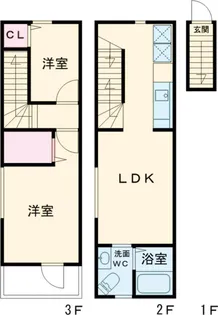AZ石川台【2階】の間取り