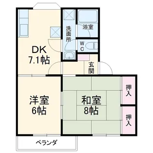 メゾン高台【203号室】の間取り