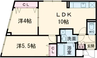 G.T.A. 中野坂上【5階】の間取り