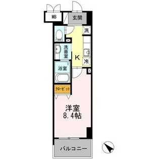 YamazakiSekiyuBLD【02070号室】の間取り