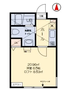 ラ・シャンス橋本第26−2号棟【206206号室】の間取り