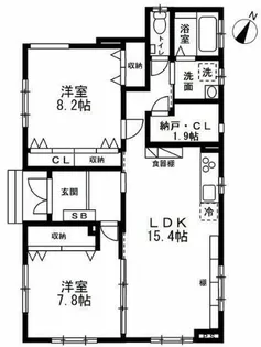 リフージョ一刻【1階】の間取り